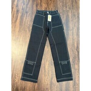 Liquid Lagoon Utility Cargo Pants Straight Leg Mens Size 30x28 Gorpcore Skater